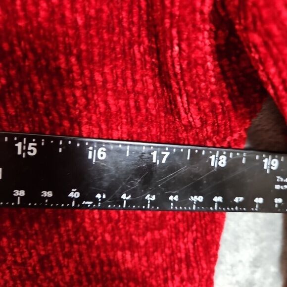 Lucia Burns Vintage Women's Sz Lg Sweater Cardigan Chenille Rayon blend Hong Kon - Picture 6 of 10